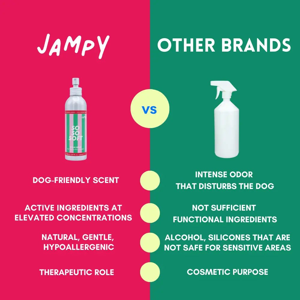 So So Soft - Dog Detangling Hydrating Keratin - Based Spray by Jampy - Bobo and the Fox