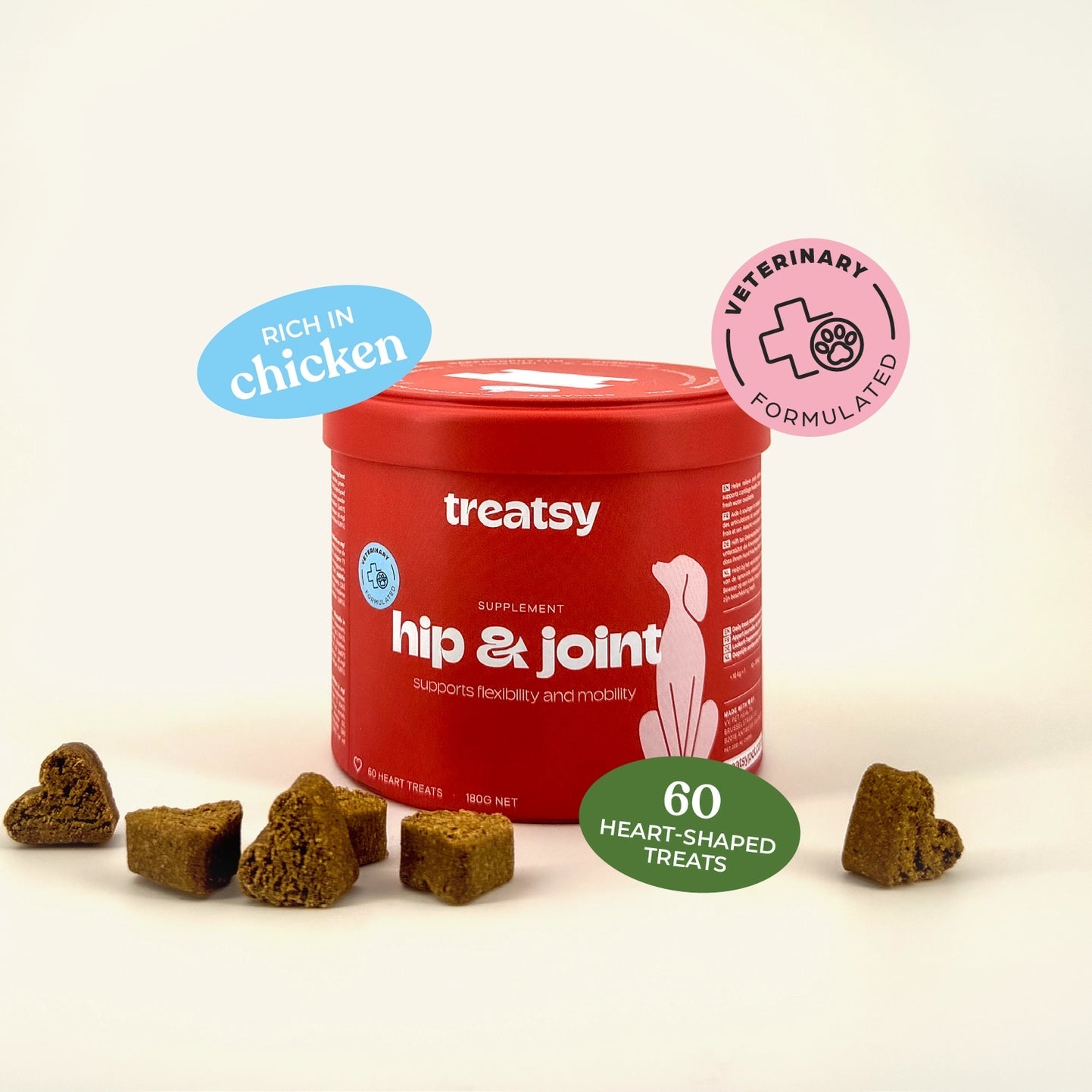 Dog Hip & Joint Supplement / Vet Recommended / Chicken by Treats - Bobo and the Fox