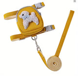 Mochila Ajustável com Trela para Cães Pequenos