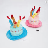 Chapéu de Aniversário Ajustável para Cão com Velas Coloridas