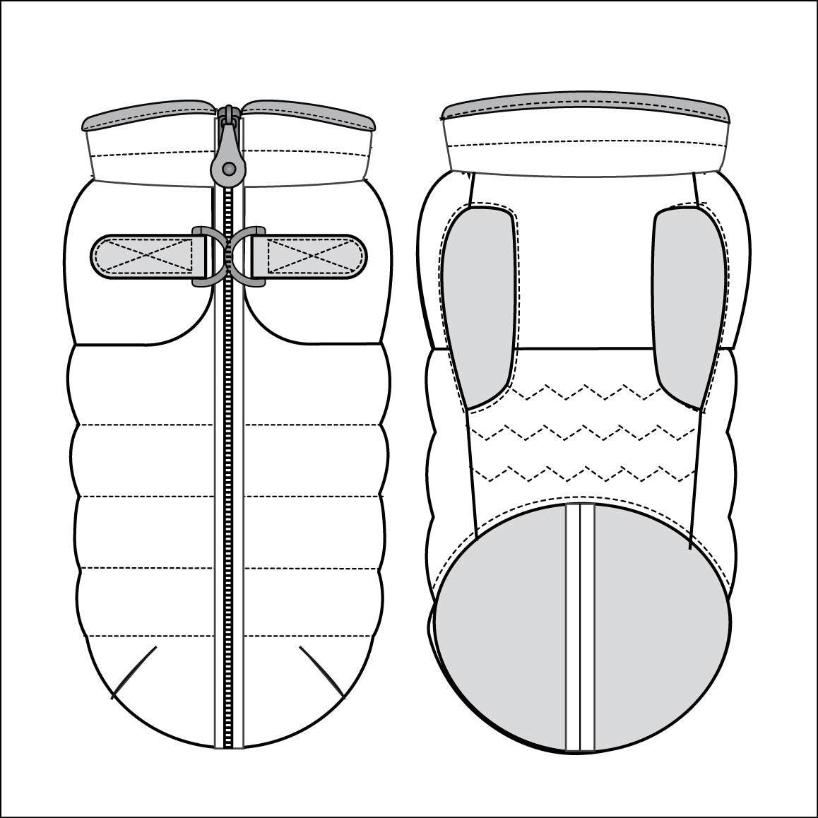 Auguste Harness Downjacket by Milk & Pepper - Bobo and the Fox