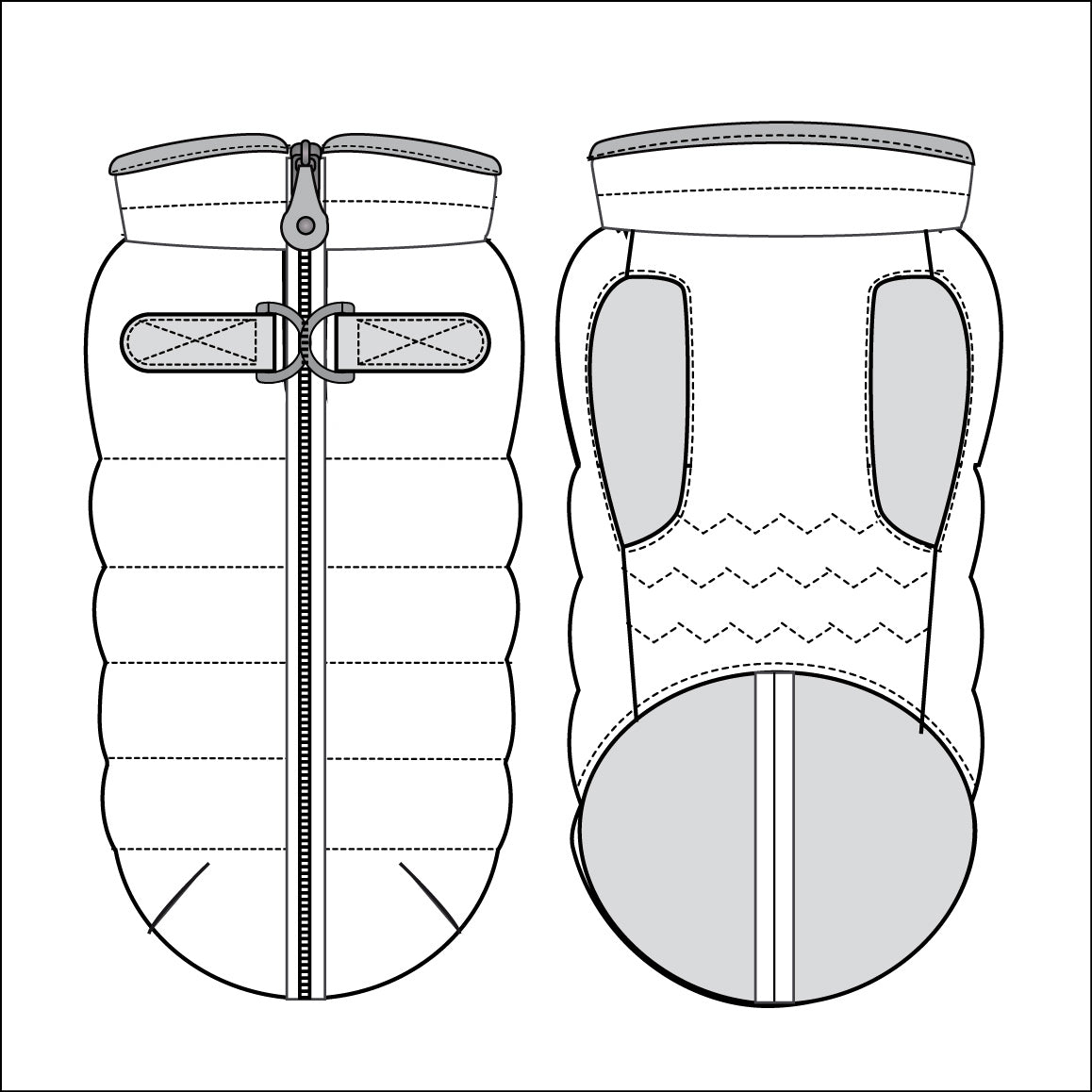 Aubin Harness Downjacket by Milk & Pepper - Bobo and the Fox