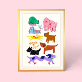 Dog Club Print A4 – Eleanor Bowmer