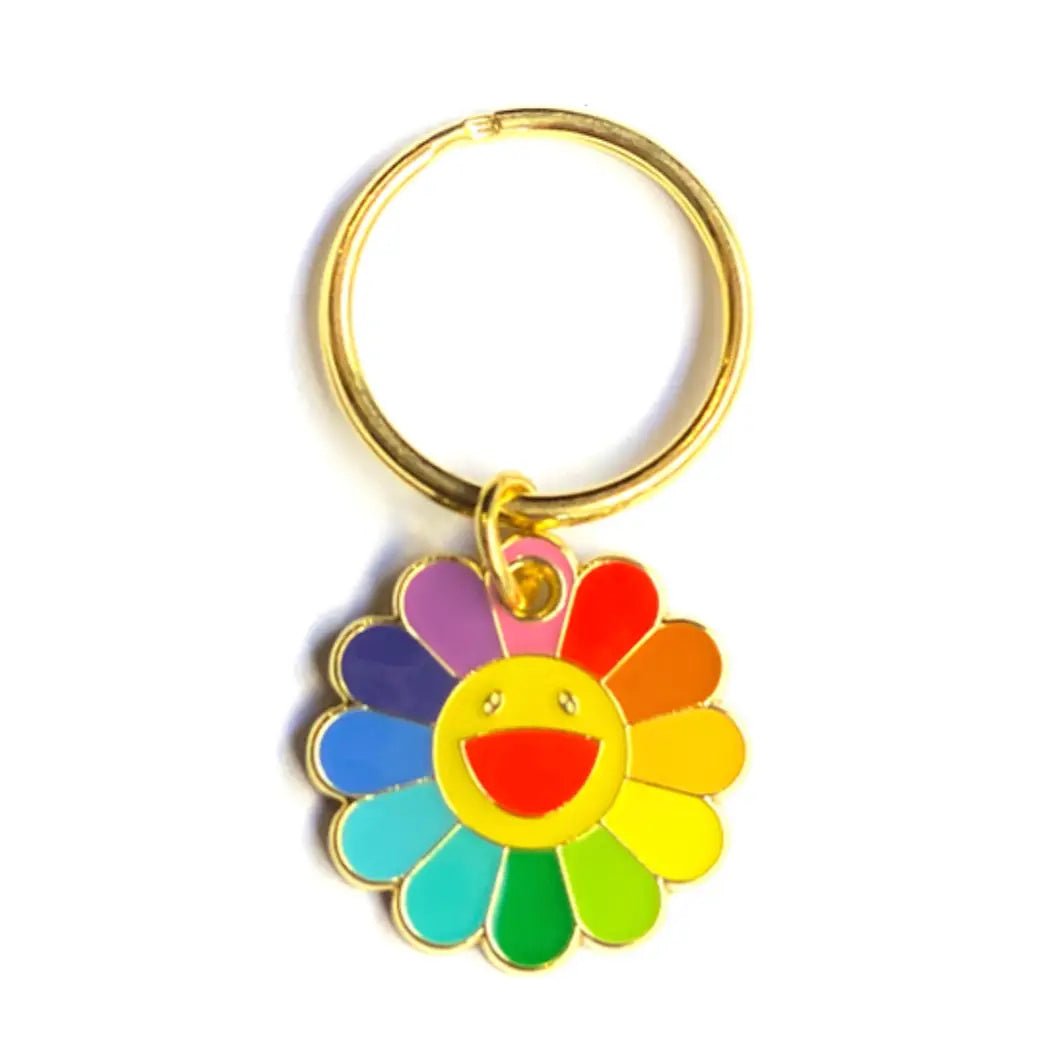 Rainbow Flower Id Tag by Marley and Me - Bobo and the Fox