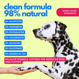One Two Clean - Dog Cleansing Gel No - Rinse 98% Natural by Jampy - Bobo and the Fox