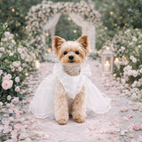 Vestido de Tule Elegante para Casamento – Cães de Pequeno Porte