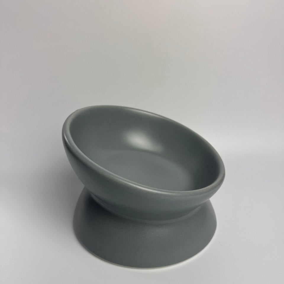 Ceramic Food Bowl - Gray and Dark Blue - Bobo and the Fox